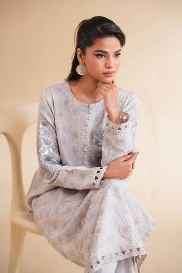 Nishat Linen 2 Piece - Jacquard Embroidered Suit - 42501288 Online Shopping